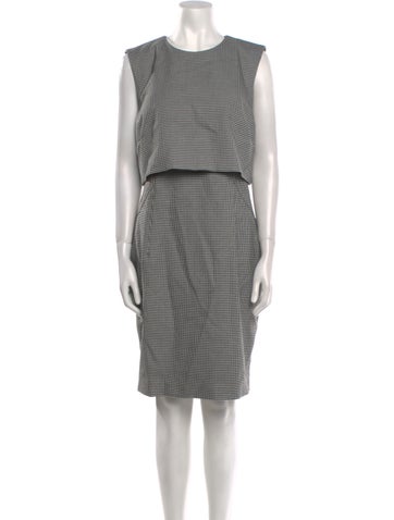 Toccin Dresses Houndstooth Print Knee-Length Dress US 14 | XL