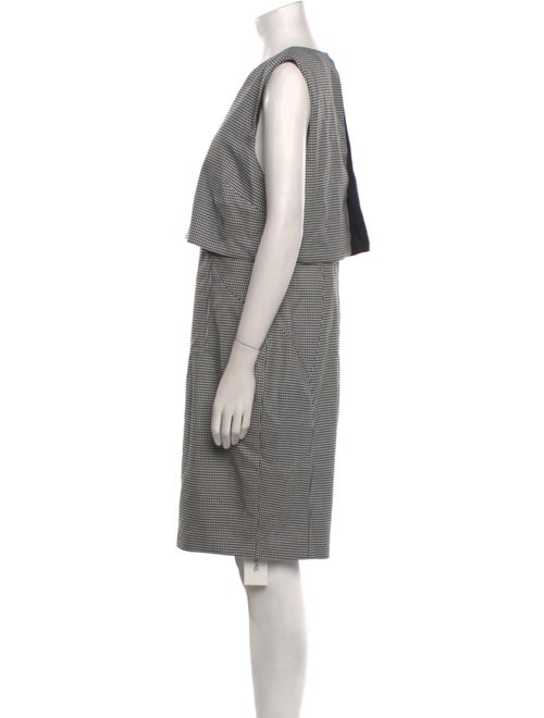 Toccin Houndstooth Print Knee-Length Dress