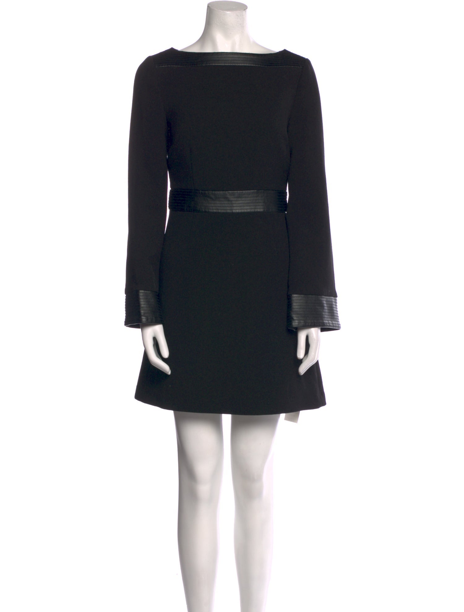 Toccin Bateau Neckline Mini Dress