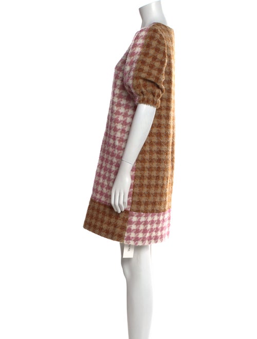 Toccin Plaid Print Mini Dress