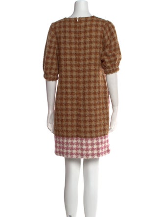 Toccin Plaid Print Mini Dress