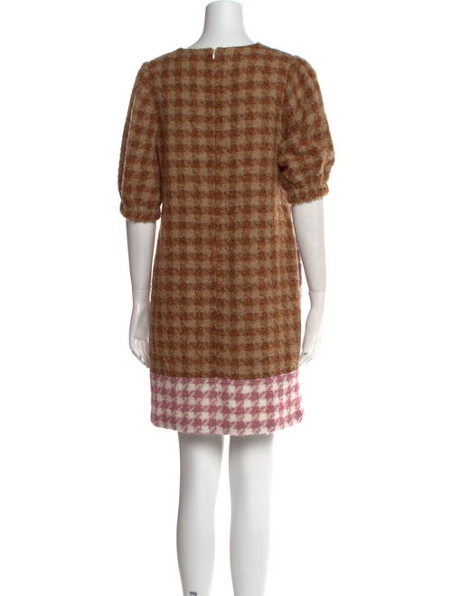 Toccin Plaid Print Mini Dress