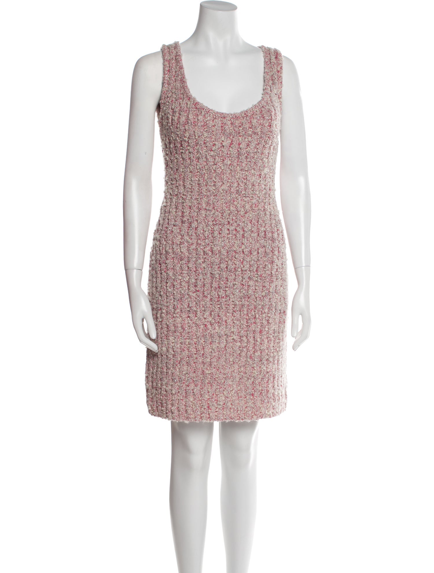 Toccin Tweed Pattern Mini Dress