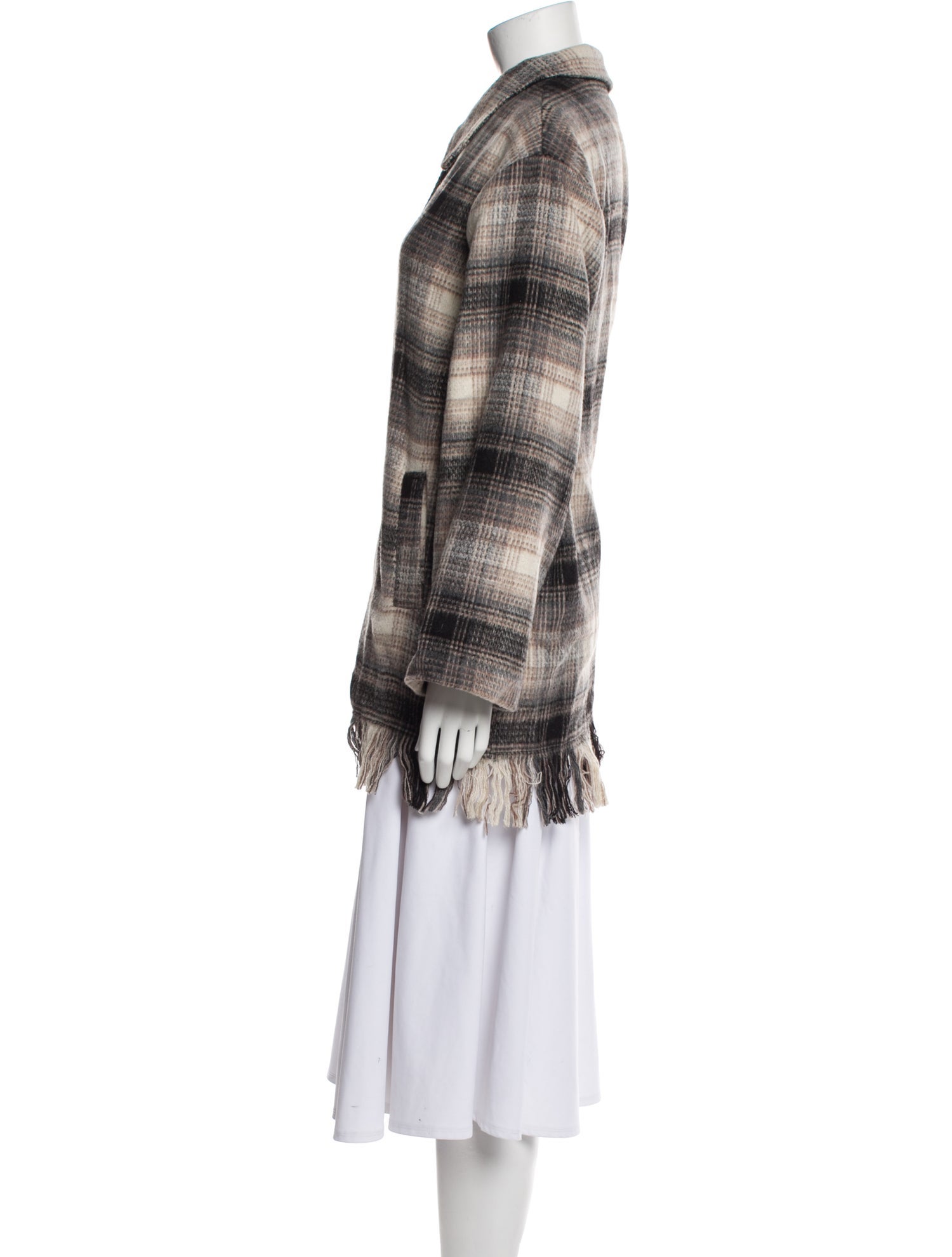 Toccin Plaid Print Jacket w/ Tags