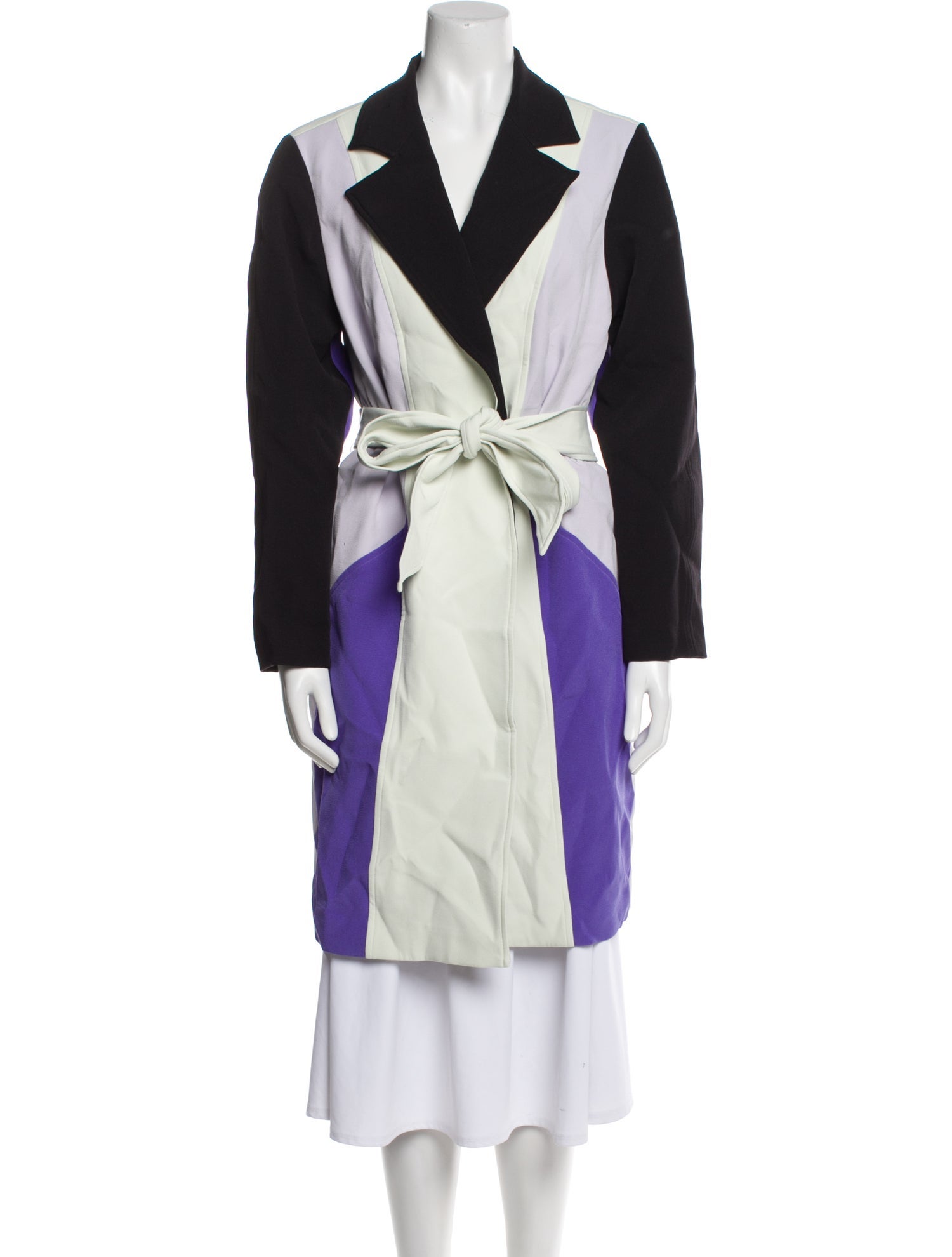 Toccin Colorblock Pattern Coat