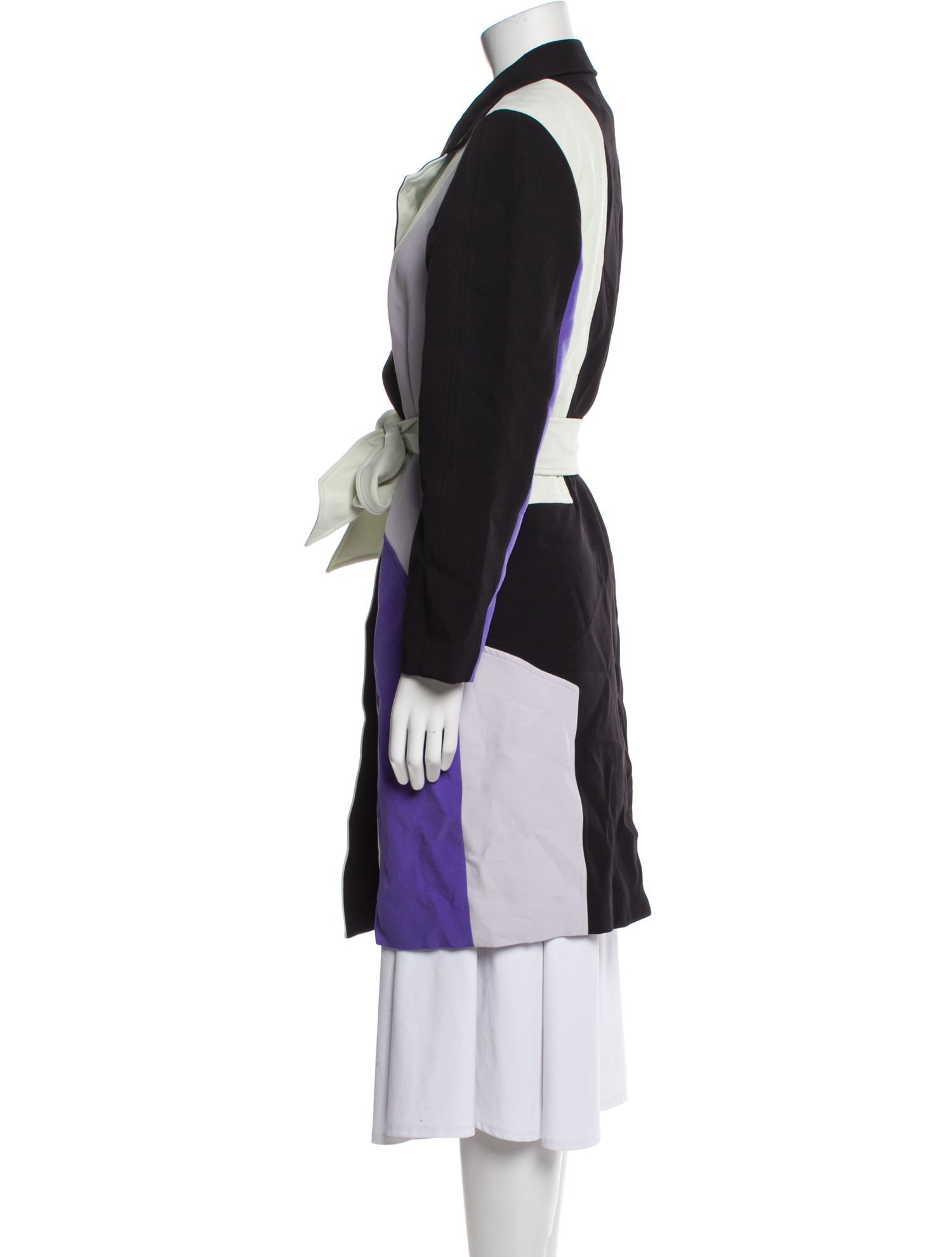 Toccin Colorblock Pattern Coat