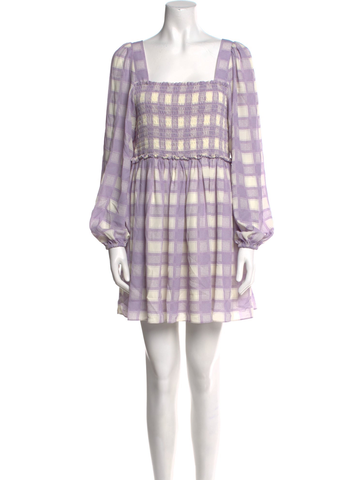 Toccin Plaid Print Mini Dress w/ Tags