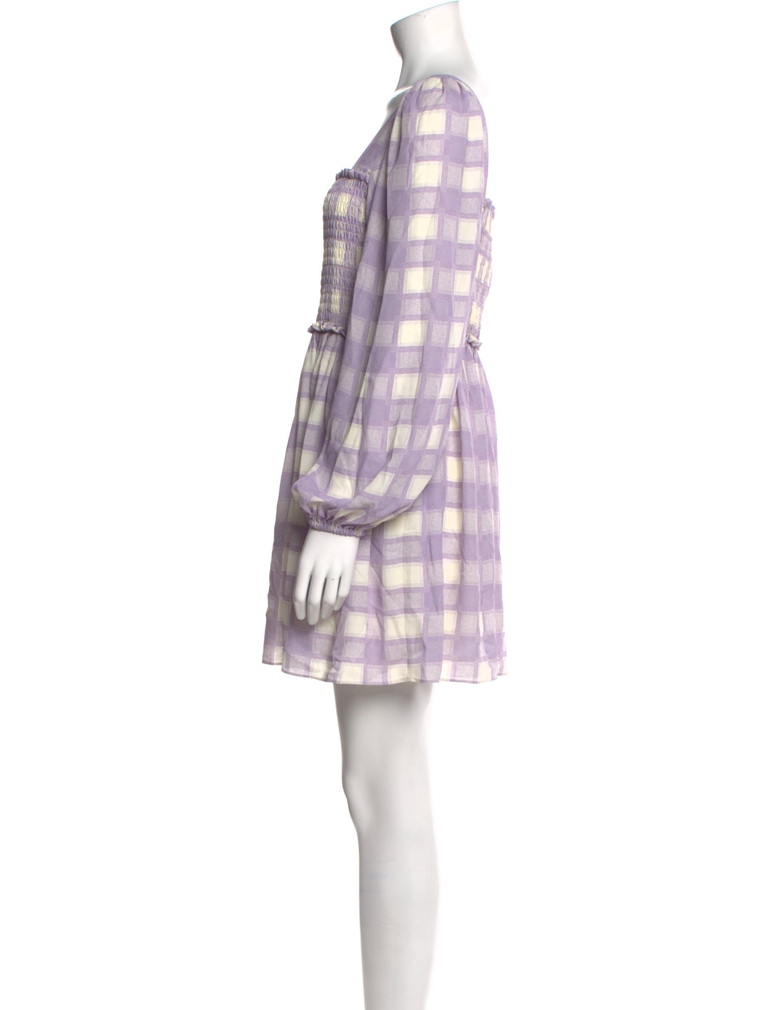 Toccin Plaid Print Mini Dress w/ Tags