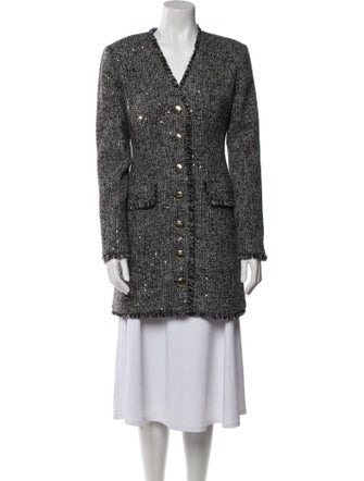 Toccin Tweed Pattern Peacoat