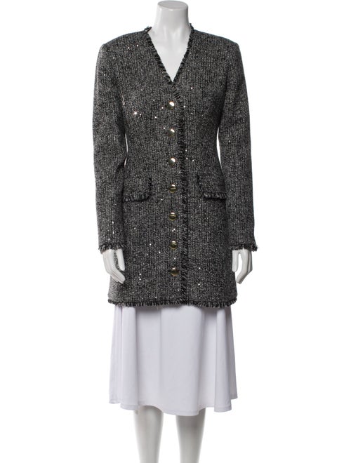 Toccin Tweed Pattern Peacoat