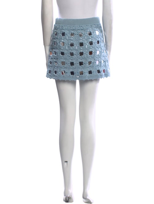 Toccin Sequin Embellishments Mini Skirt
