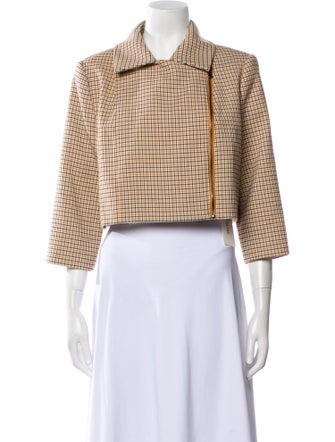 Toccin Houndstooth Print Jacket