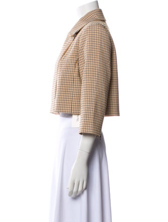 Toccin Houndstooth Print Jacket
