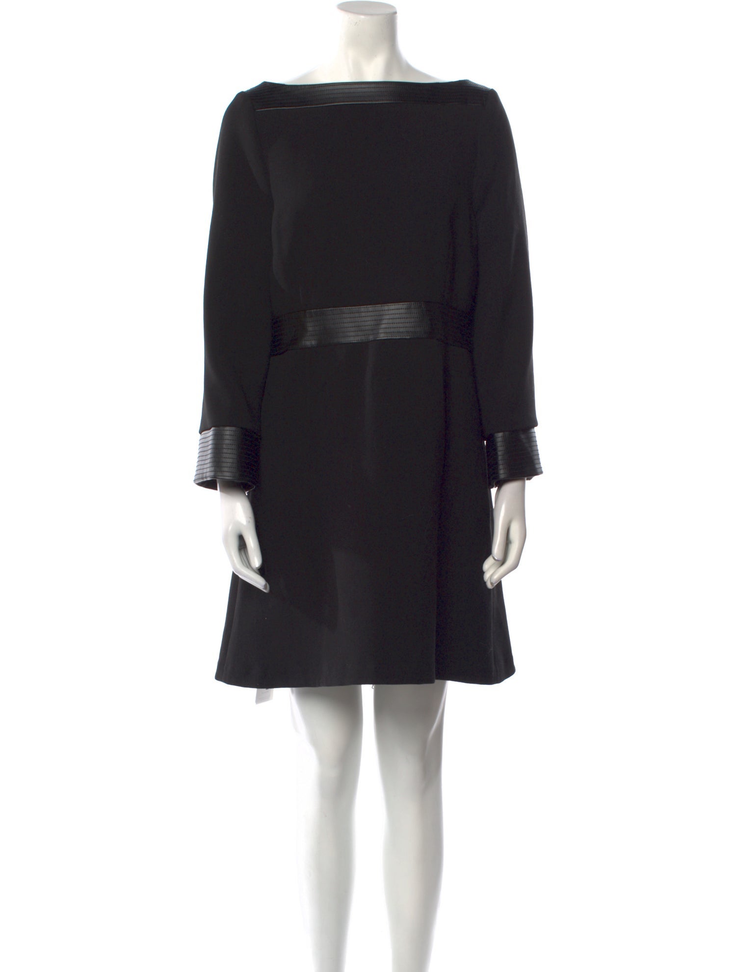 Toccin Bateau Neckline Mini Dress