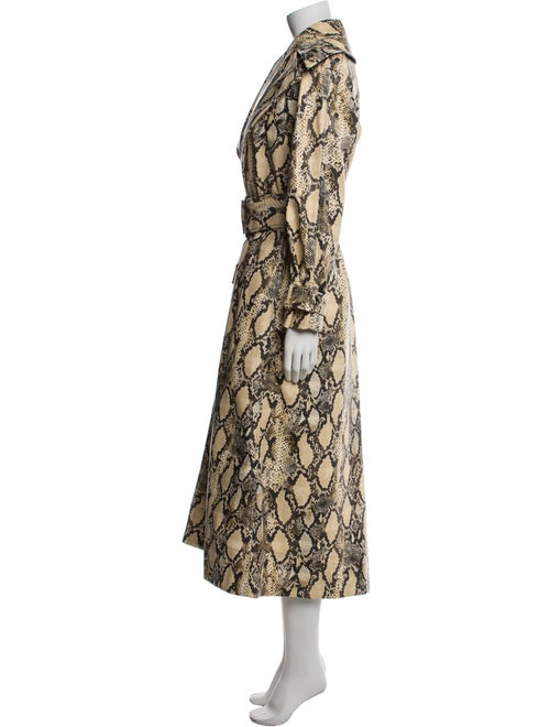 Toccin Animal Print Trench Coat