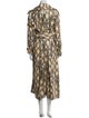 Toccin Animal Print Trench Coat