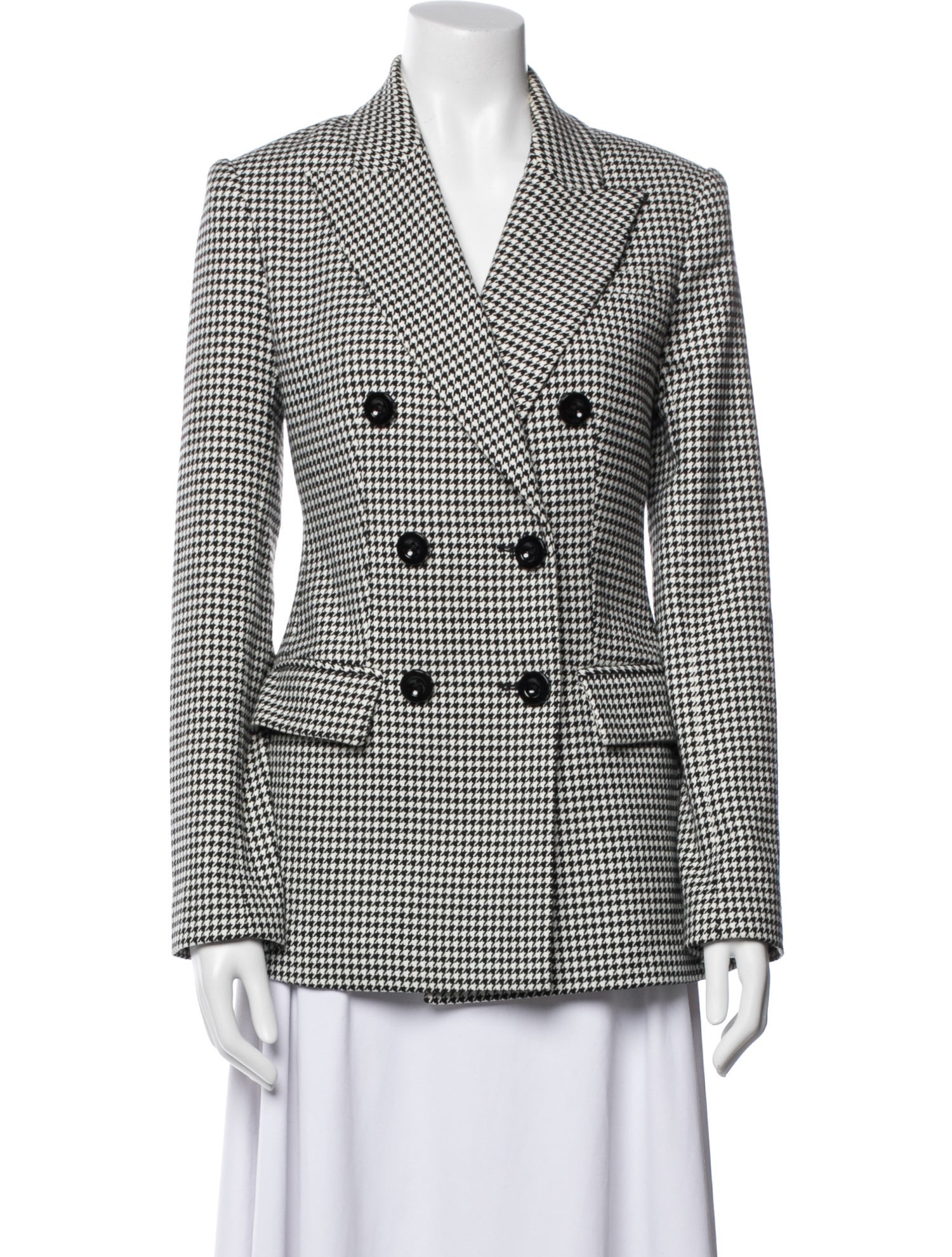 Toccin Houndstooth Print Blazer