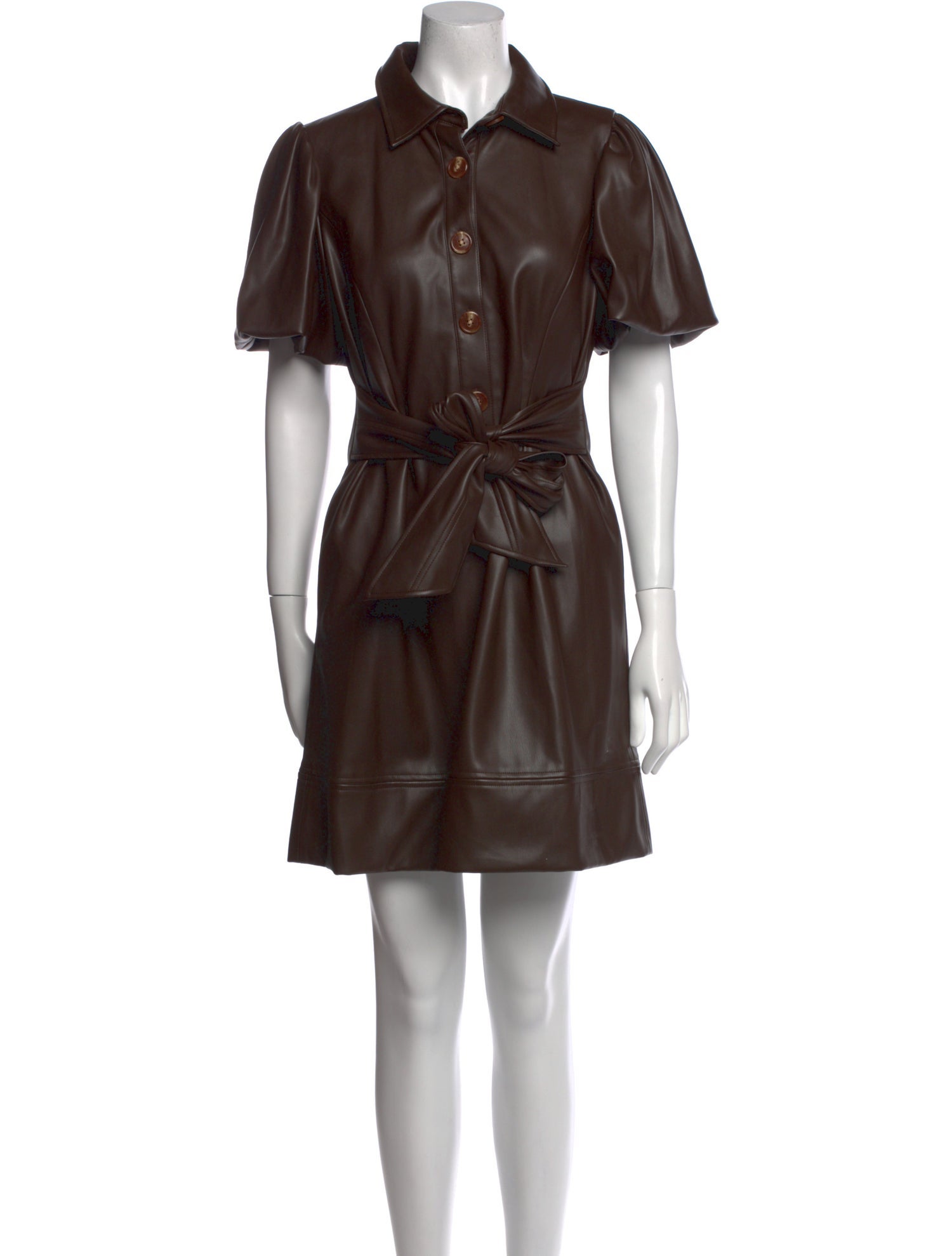 Toccin Faux Leather Mini Dress