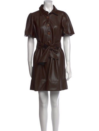 Toccin Faux Leather Mini Dress