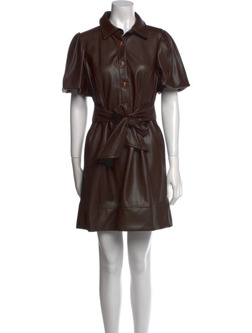 Toccin Faux Leather Mini Dress