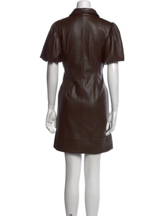 Toccin Faux Leather Mini Dress