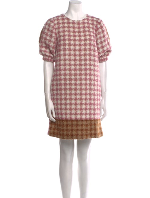 Toccin Plaid Print Mini Dress