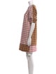 Toccin Plaid Print Mini Dress