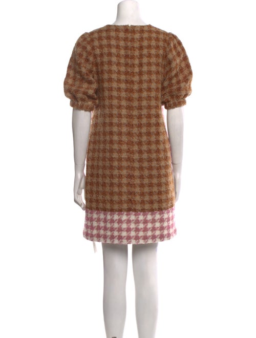 Toccin Plaid Print Mini Dress