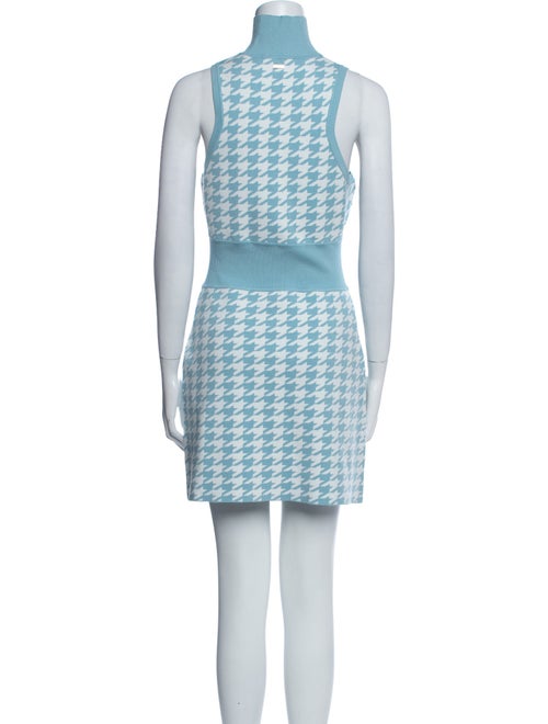 Toccin Houndstooth Print Mini Dress