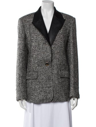Toccin Tweed Tweed Pattern Blazer