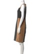 Toccin Colorblock Pattern Knee-Length Dress