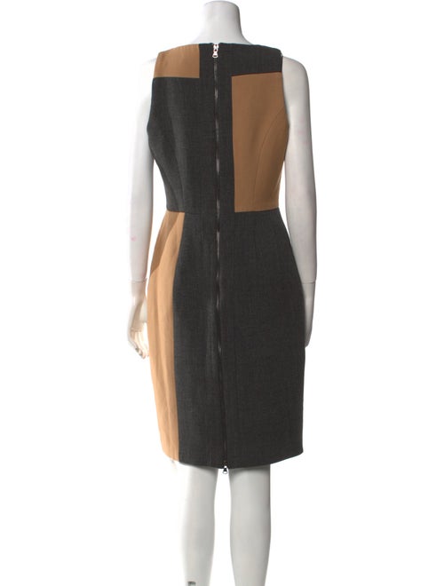 Toccin Colorblock Pattern Knee-Length Dress