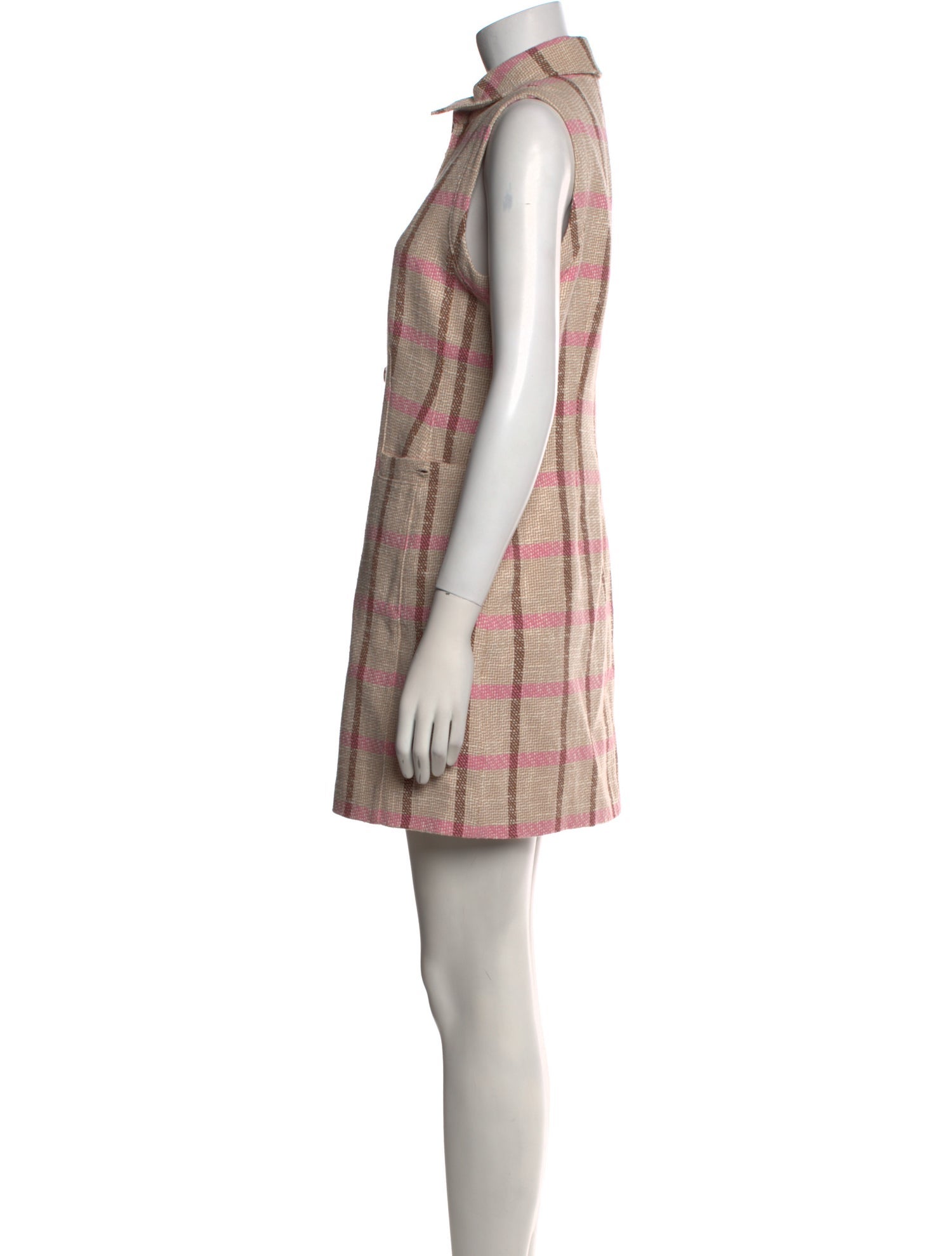 Toccin Plaid Print Mini Dress w/ Tags