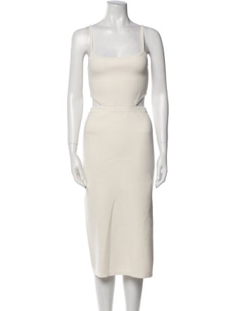 Toccin Square Neckline Midi Length Dress