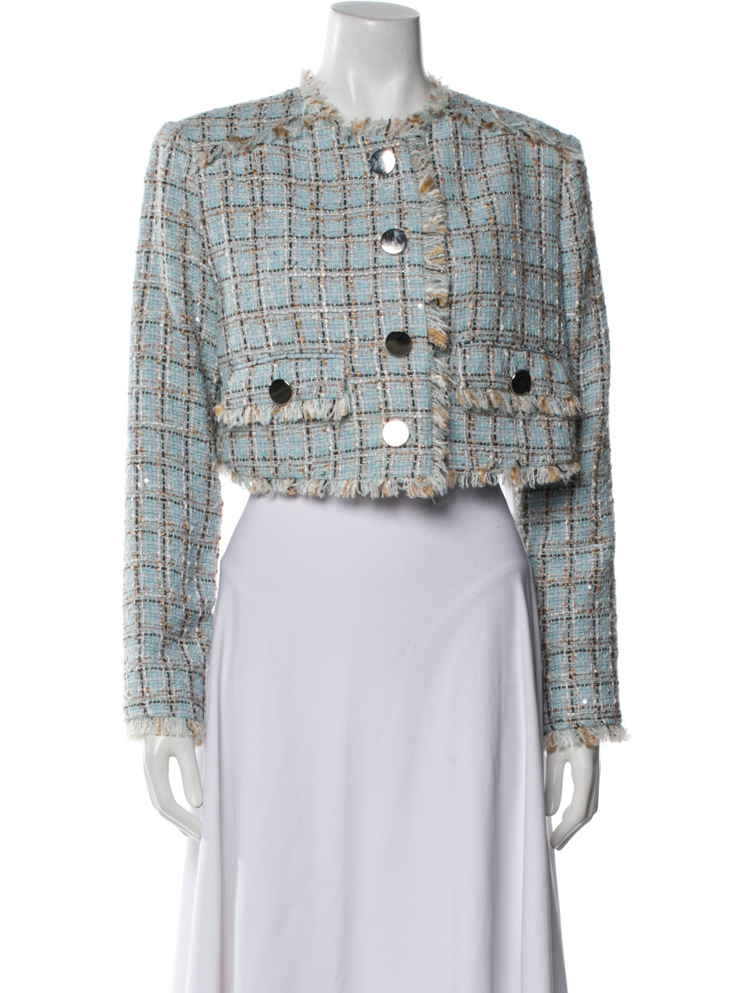 Toccin Tweed Pattern Evening Jacket w/ Tags