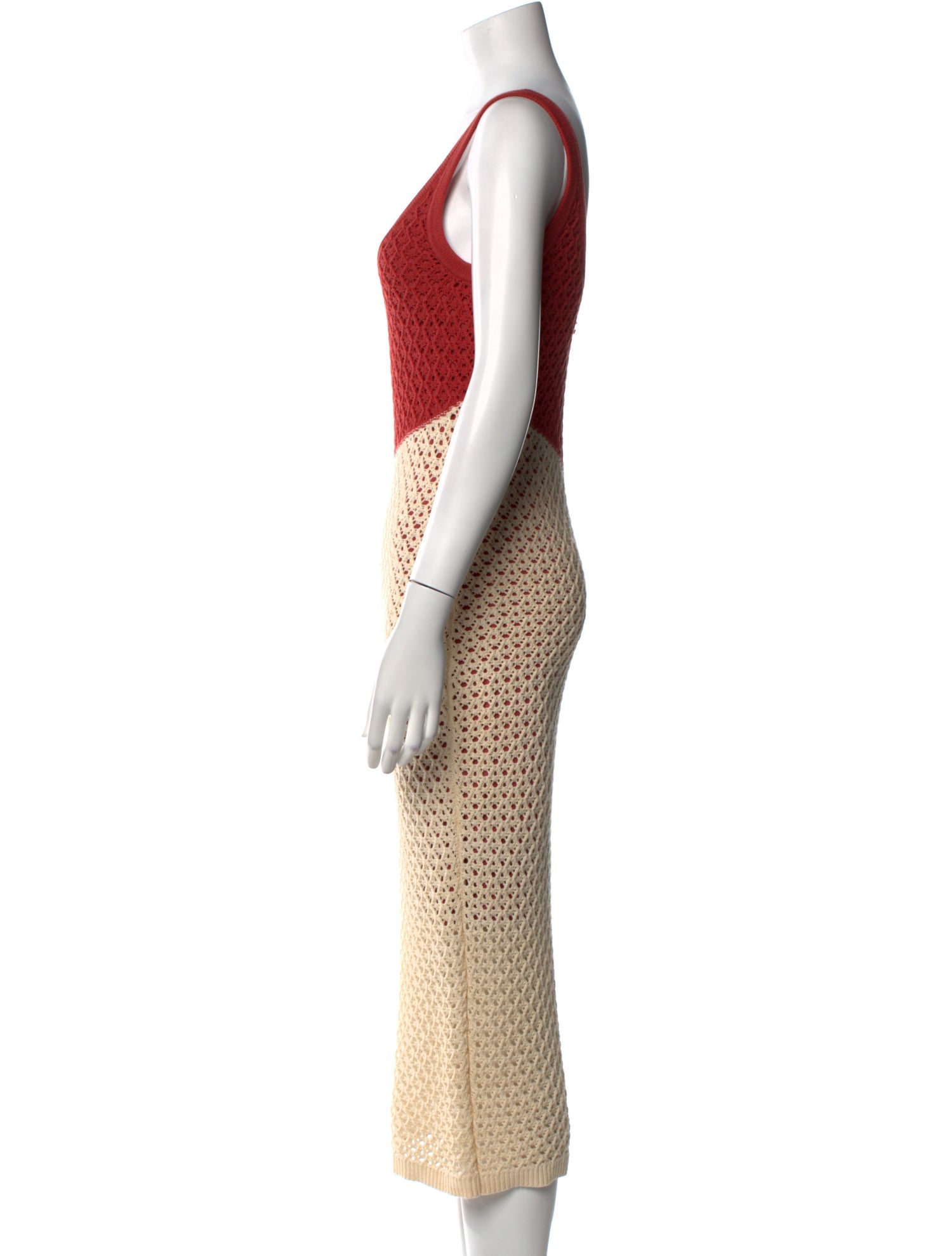 Toccin Colorblock Pattern Long Dress