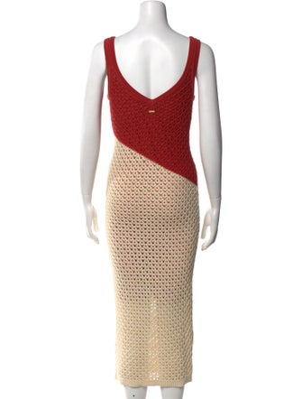 Toccin Colorblock Pattern Long Dress