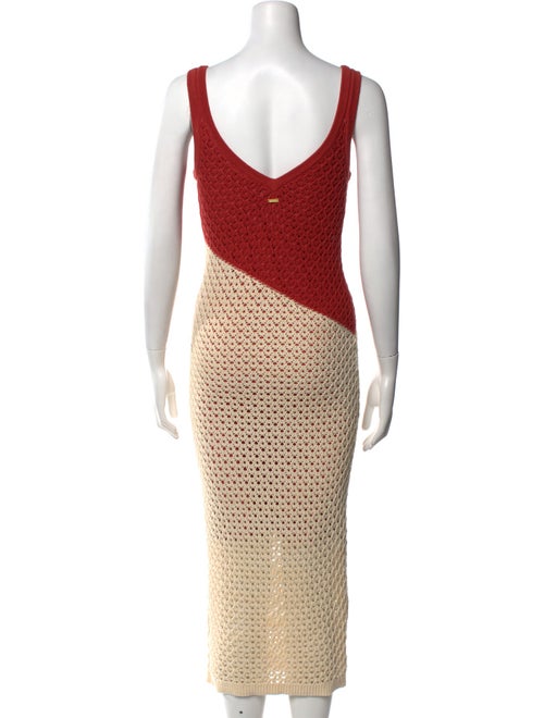 Toccin Colorblock Pattern Long Dress