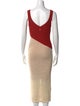 Toccin Colorblock Pattern Long Dress