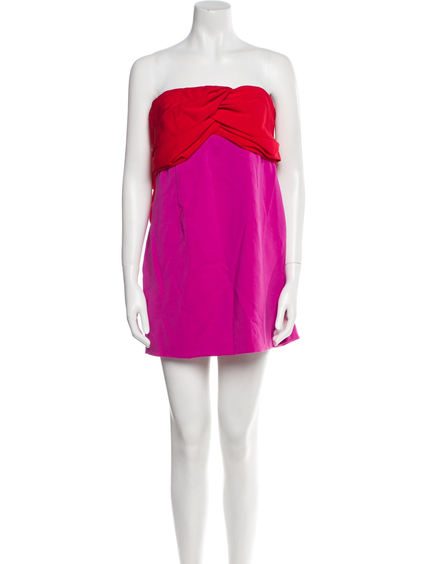 Toccin Colorblock Pattern Mini Dress