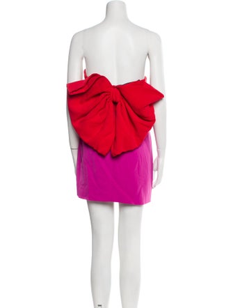 Toccin Colorblock Pattern Mini Dress