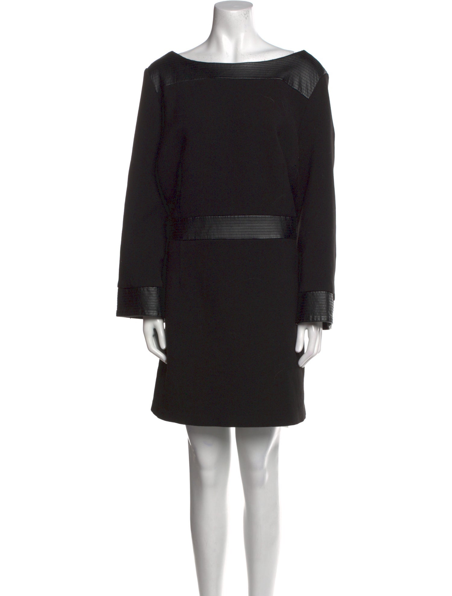 Toccin Bateau Neckline Mini Dress