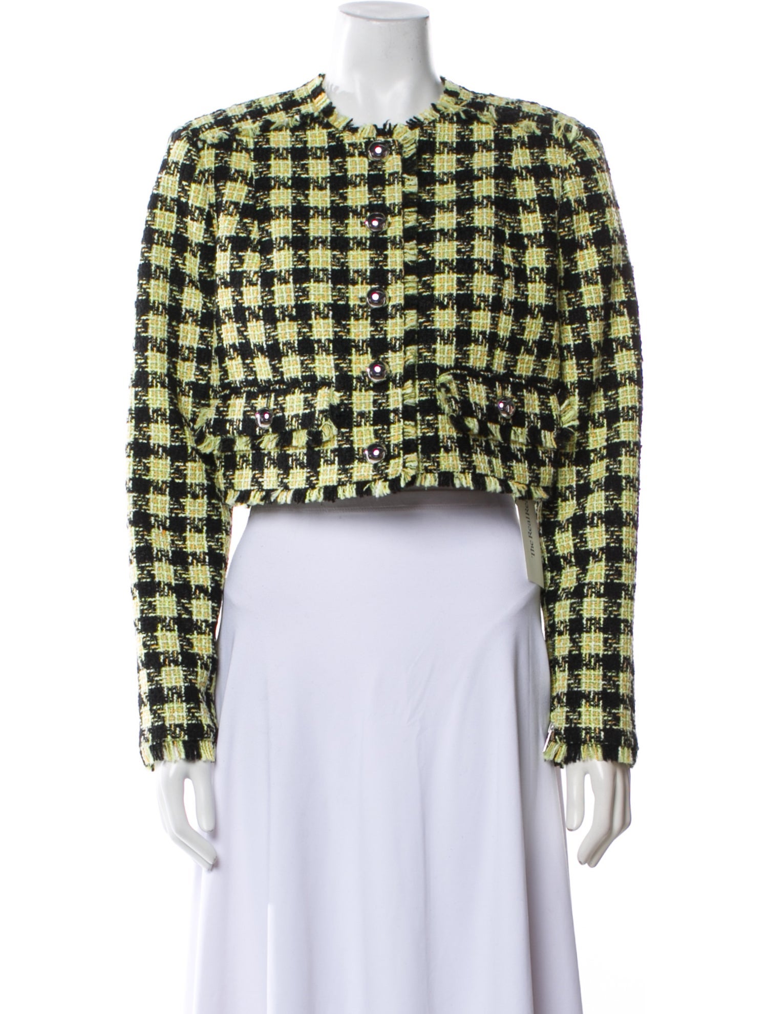 Toccin Houndstooth Print Evening Jacket w/ Tags