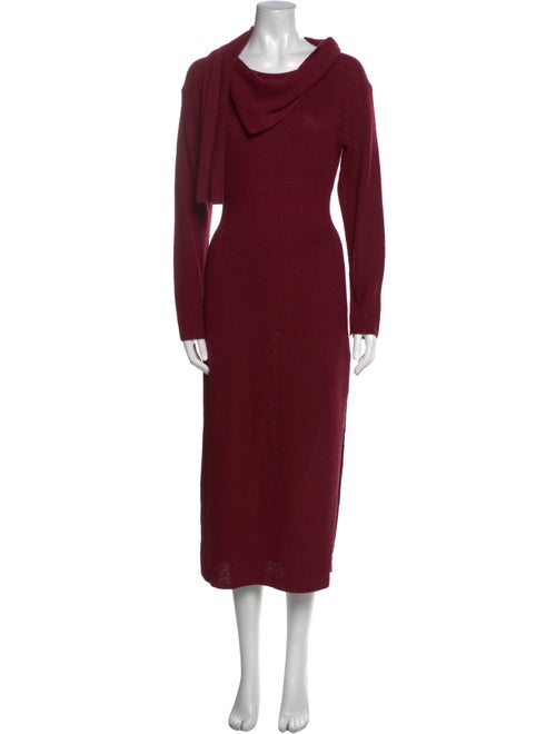 Toccin Cowl Neck Midi Length Dress