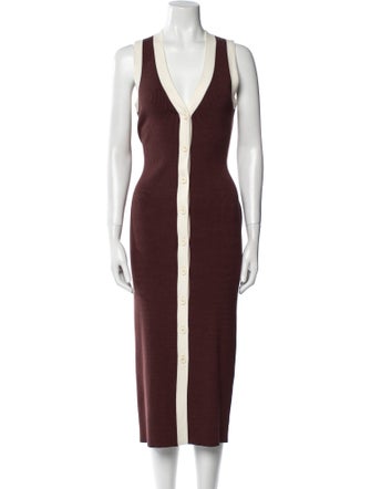 Toccin V-Neck Midi Length Dress