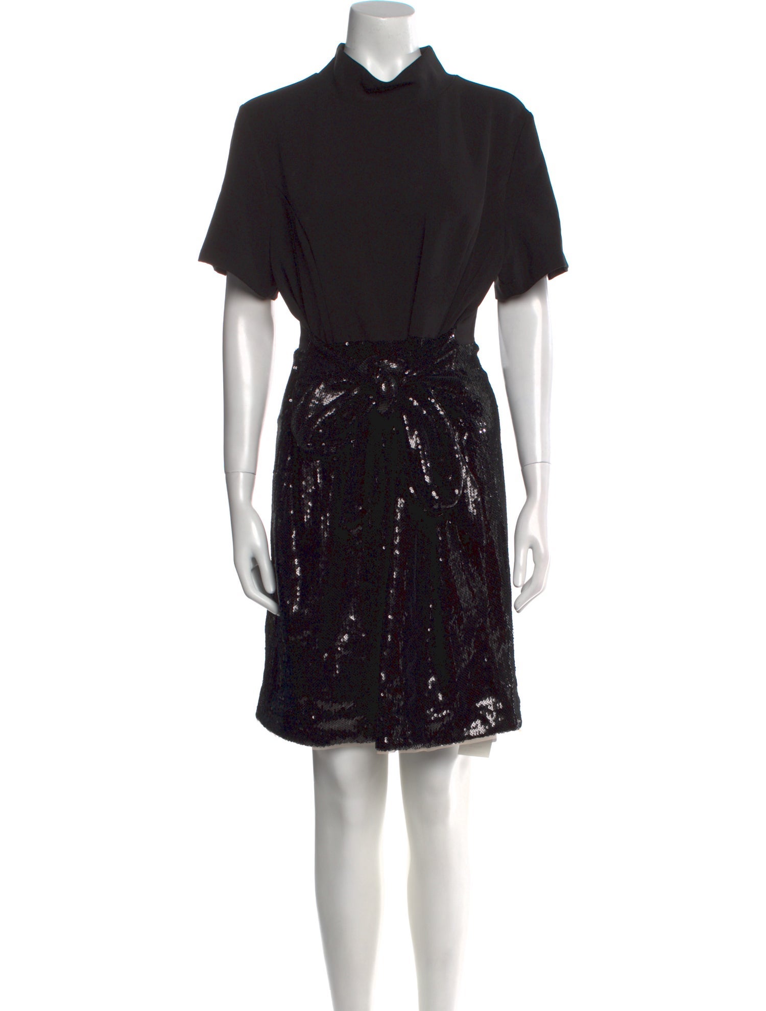 Toccin Mock Neck Mini Dress