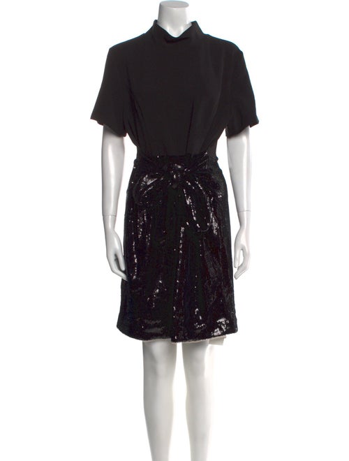 Toccin Mock Neck Mini Dress