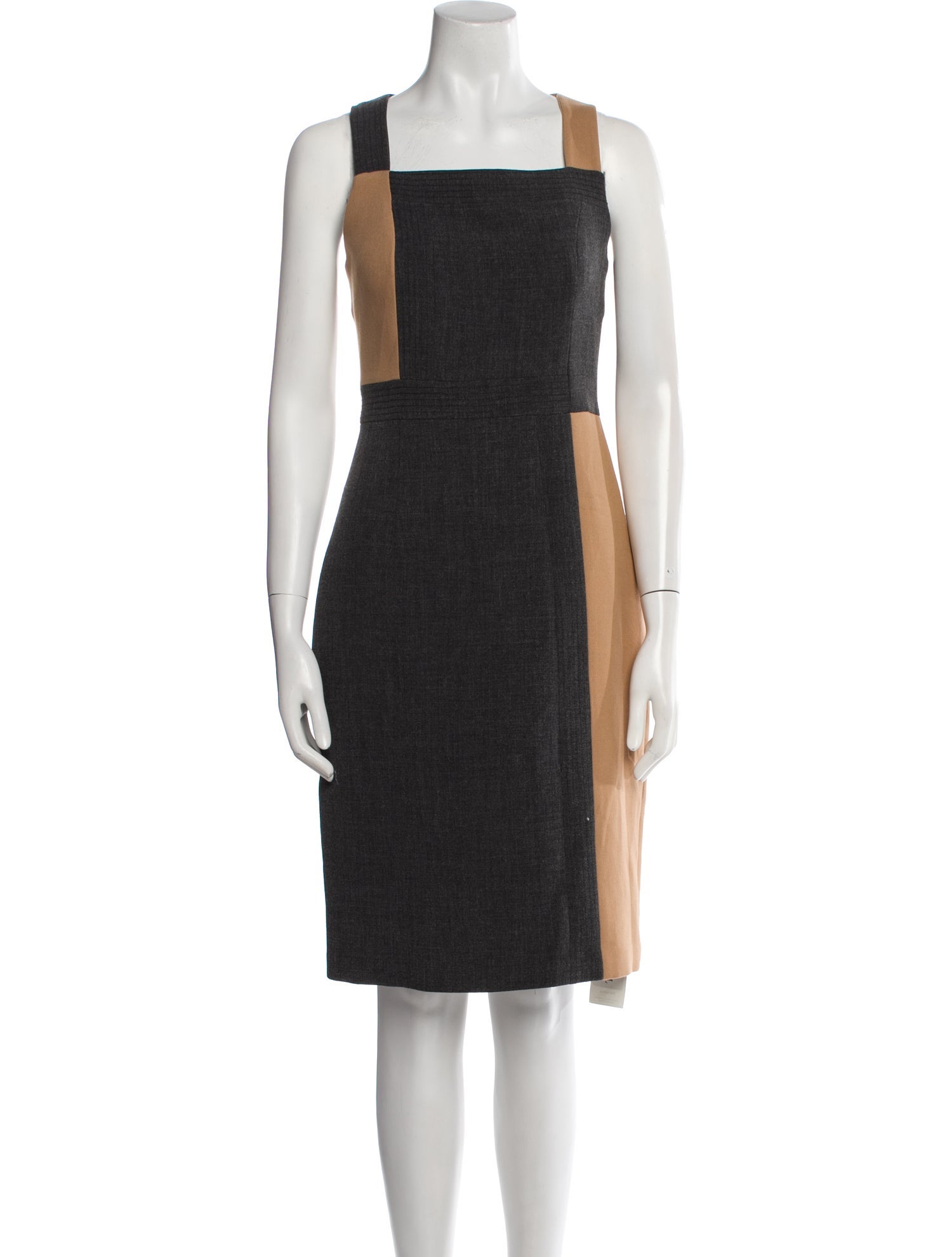 Toccin Square Neckline Knee-Length Dress