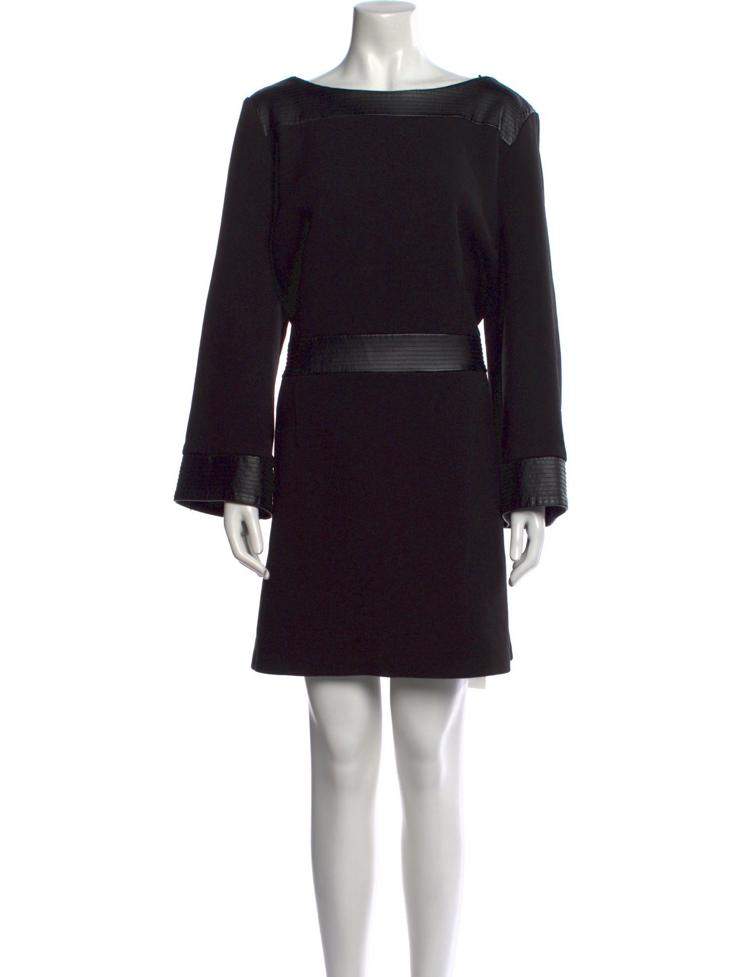 Toccin Bateau Neckline Mini Dress