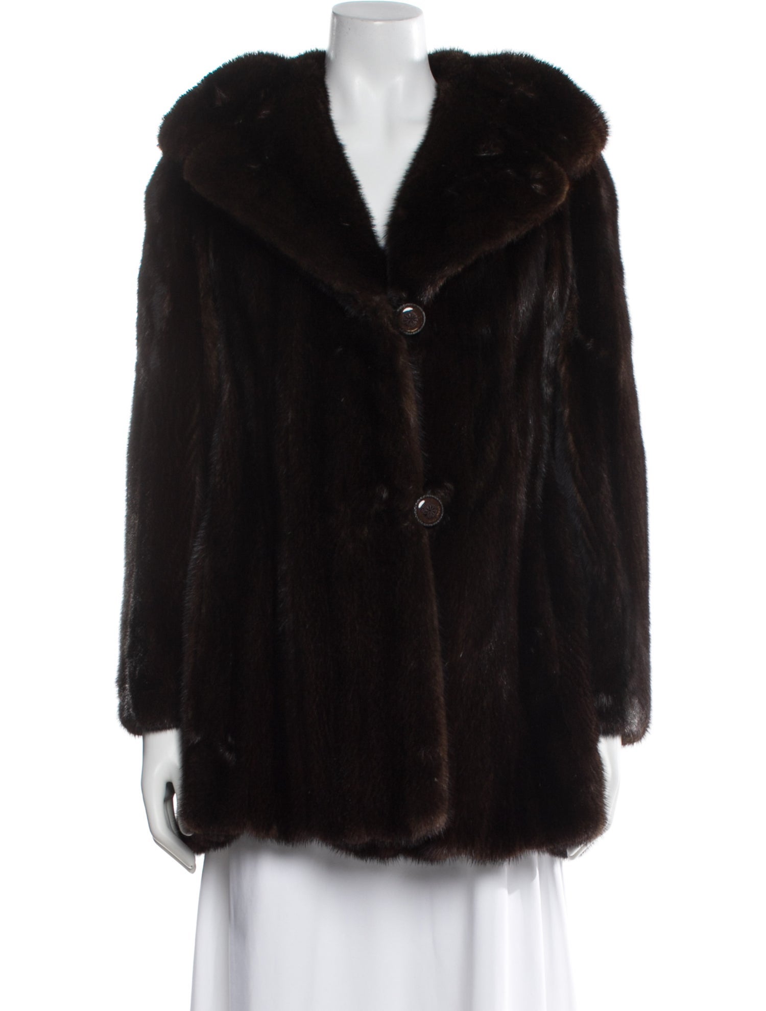 Thomas E. McElroy Mink Faux Fur Coat